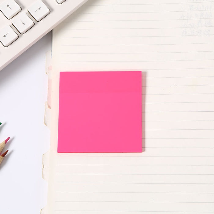 50Sheets Transparent Memo Pads Waterproof Self-Adhesive Sticky Notes