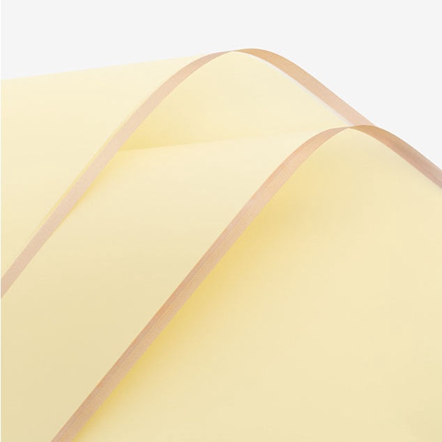 20pcs Gold Edge Waterproof Floral Wrapping Paper Sheets Frosted Bouquet Packaging Paper