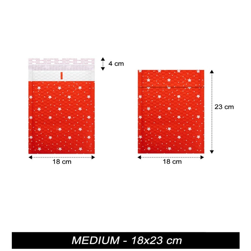 Red | Green Bubble Mailer Plastic Padded Envelope Shipping Bag Packaging