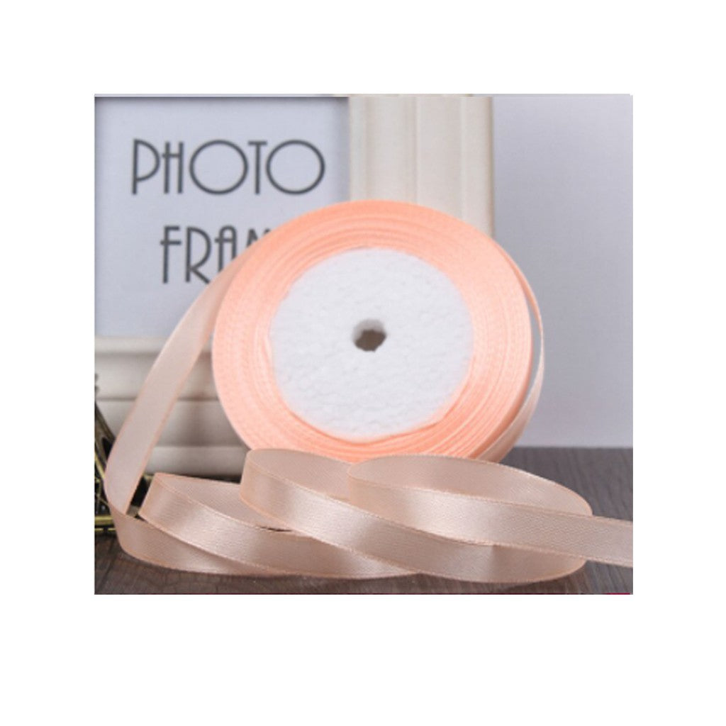 (25 yards/roll) 6mm Satin Ribbon Wholesale Gift Packing Christmas decoration diy Ribbons roll fabric