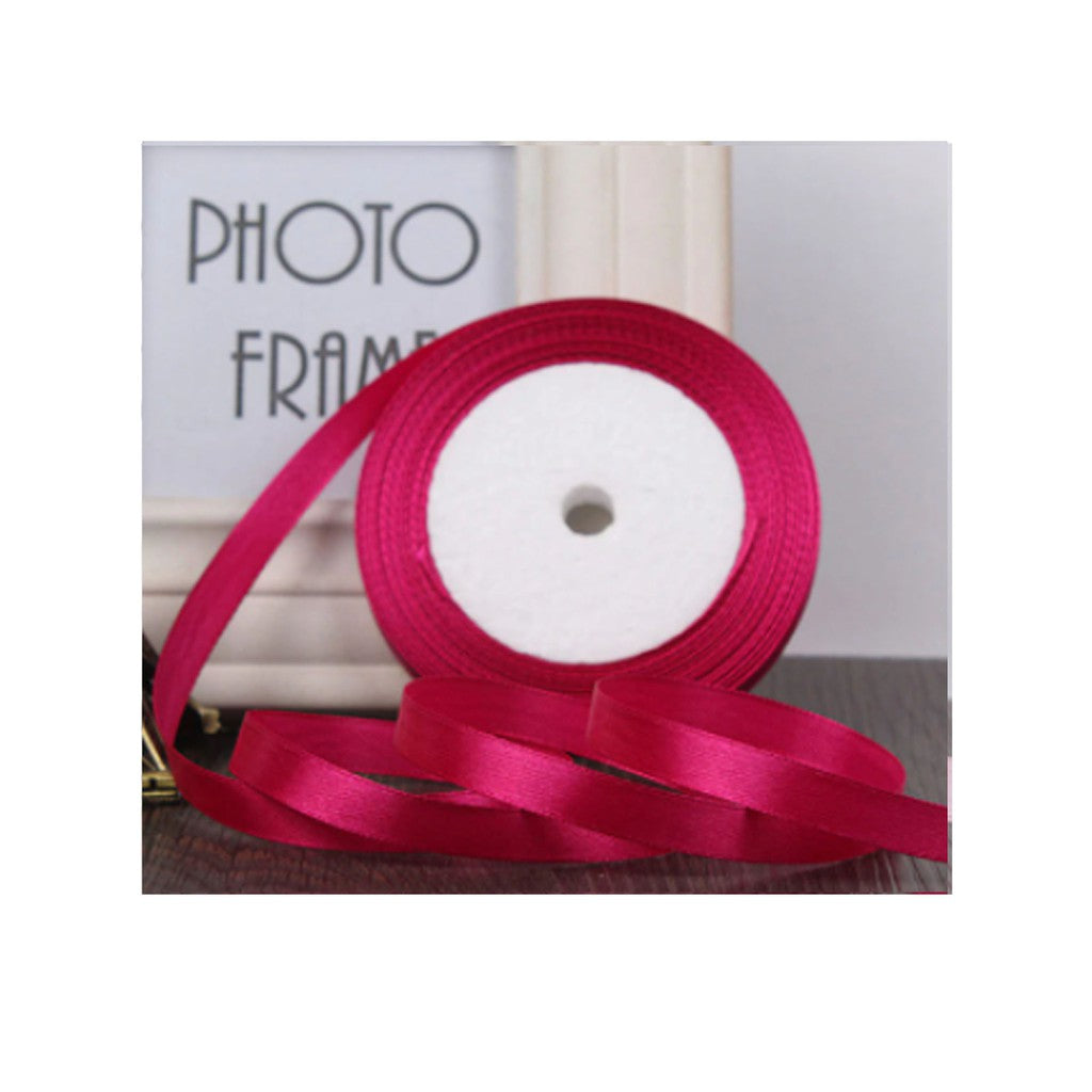 (25 yards/roll) 6mm Satin Ribbon Wholesale Gift Packing Christmas decoration diy Ribbons roll fabric