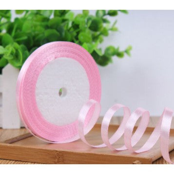 (25 yards/roll) 6mm Satin Ribbon Wholesale Gift Packing Christmas decoration diy Ribbons roll fabric