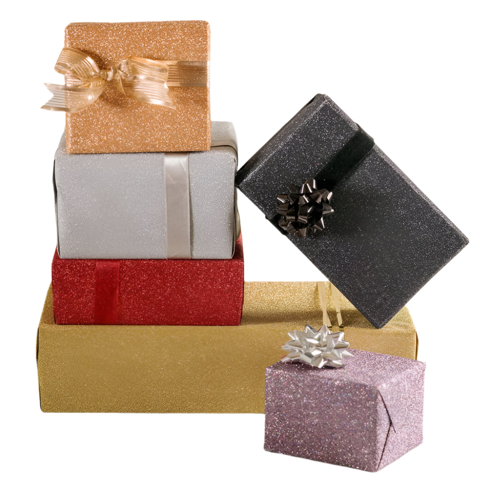 (5pcs) Glitter Gold Coated Gift Paper Wrapping Paper Glitter Magic Sand Wrapping Paper