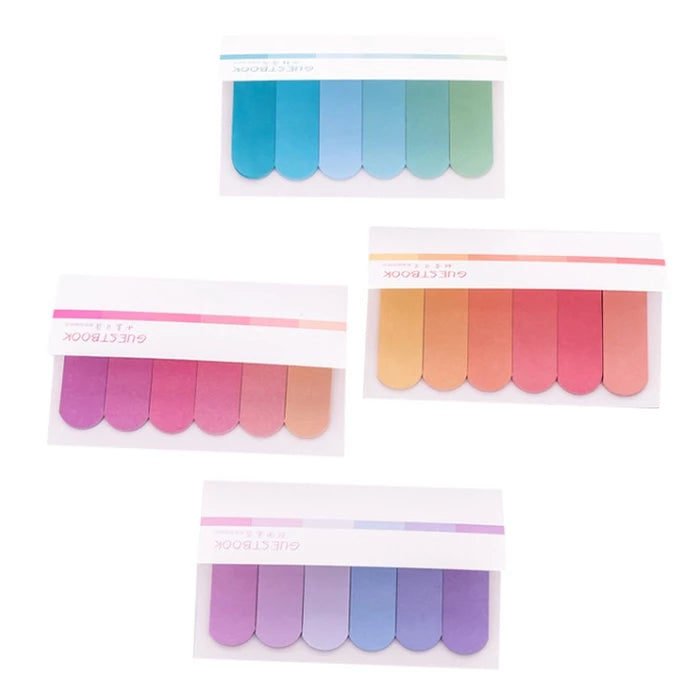 Gradient Color Sticky Notes Self-Adhesive Novelty Mini Memo Pad Label Sticky Notes
