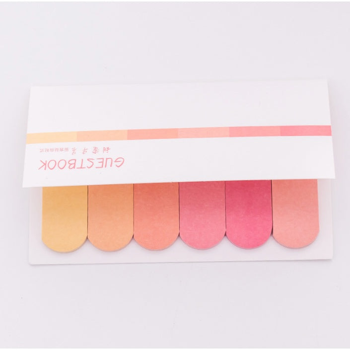 Gradient Color Sticky Notes Self-Adhesive Novelty Mini Memo Pad Label Sticky Notes