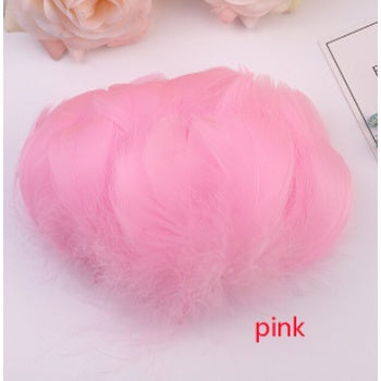 (100pcs) Feather Home Crafts Goose Transparent Bobo Ball Filler Natural