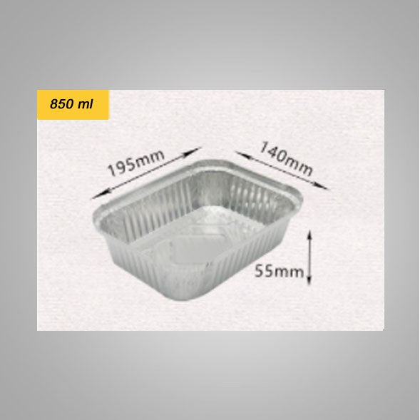 10pcs Aluminum food Trays with Lid disposable lunch box food container Aluminum tray