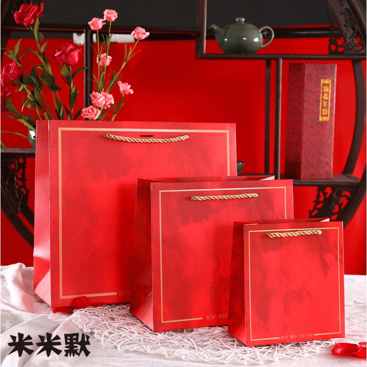1pc Marble Paper Bag Premium Quality Gift Bags Gift Packaging Paper Bag
