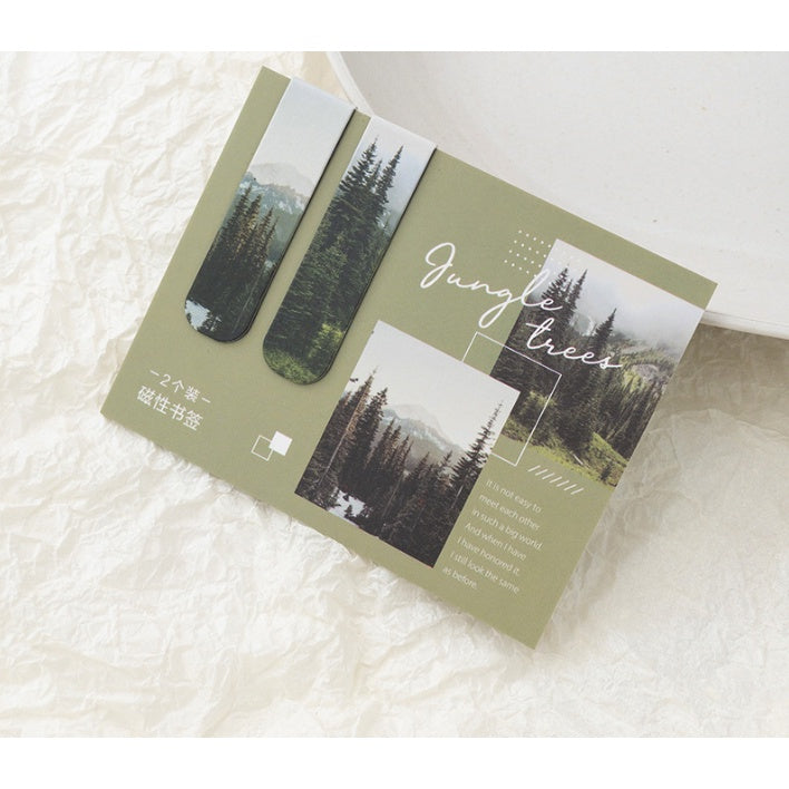 2pcs Magnet Bookmark Magnetic Reading Book Mark Page Clips Stationery