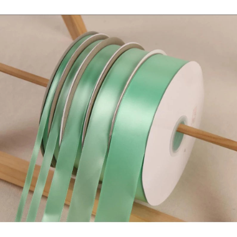 (0.6cm, 1cm, 2cm, 4cm, 5cm) MINT GREEN 5 Yards High Quality Satin Ribbon High Quality Ribbon