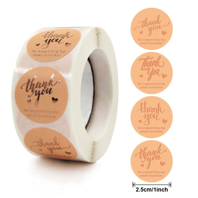 500 sheets | More Designs Stickers | self-adhesive label sealing packaging label | 2.5 cm / 1 inch