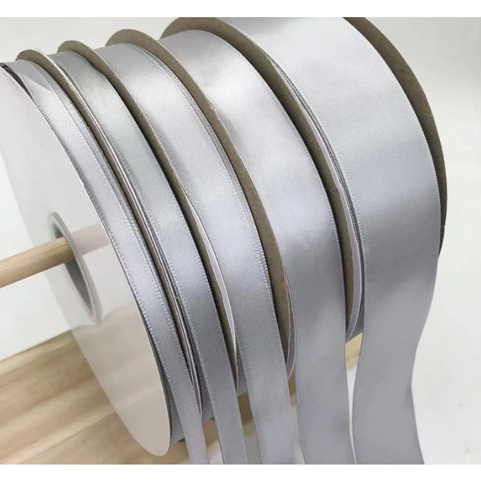 Light Gray | 5 Yards High Quality Satin Ribbon High Quality Single Face