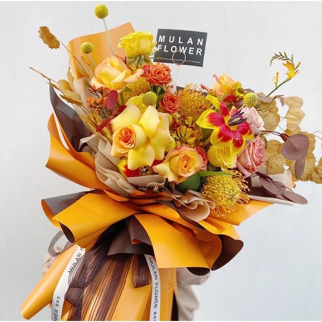 20pcs | Two-color Flower Paper Bouquet Wrapping Paper Wrapped Flower Paper