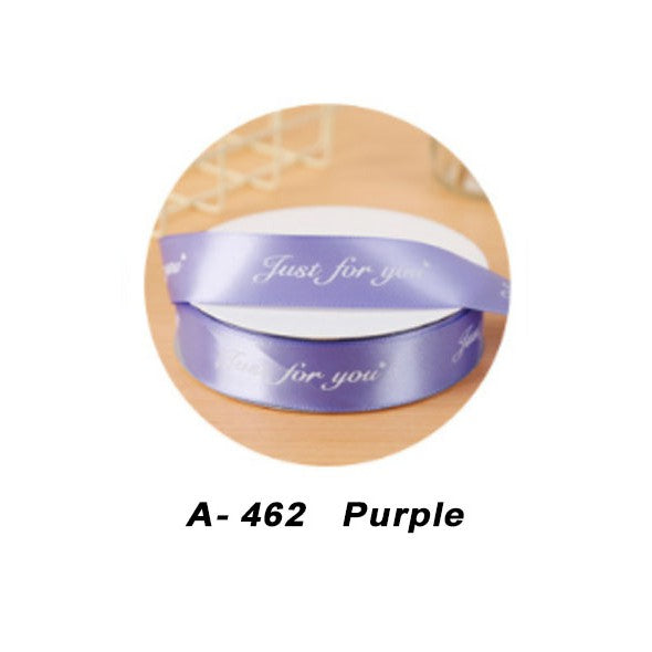(45 Yards) 1cm 2.5cm Colorful just for you Ribbon Roll Gift Flower Wrapping Decorations II