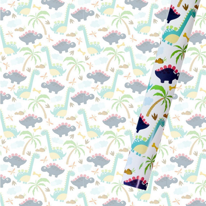 (5pcs) Glossy coated Tropical Rainforest Dinosaur Unicorn Flamingo Gift-Wrapping paper