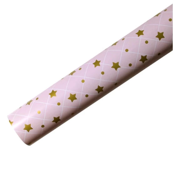 5pcs Glossy coated Paper powder cute baby printed gold birthday gift paper
