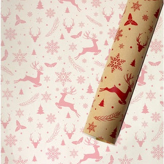 5 Sheets/roll CHRISTMAS Kraft Gift Wrapper Christmas Gift Present Paper Gift paper