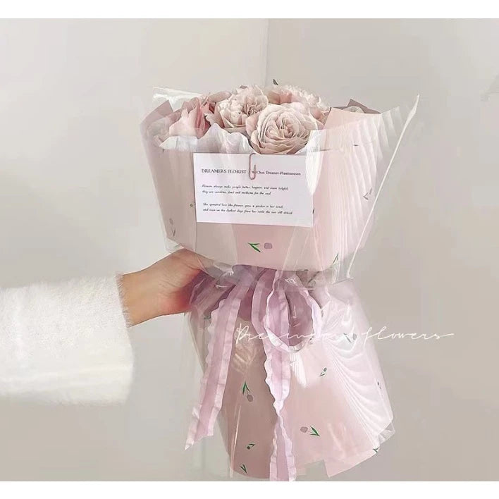 1roll |2.2cm Korean polyester ruffled ribbon flower packaging handmade DIY hair accessories