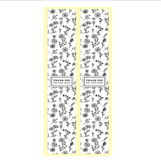 10Pcs/pack Thank You Stickers Seal Labels Small Business Handmade Gift Decoration Stickers