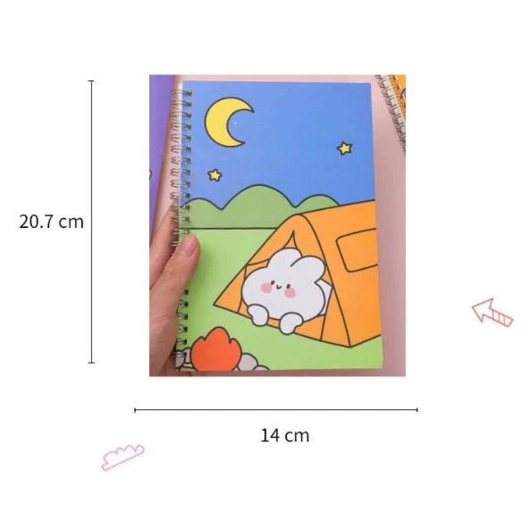 4PCS Notebook A5 Student Notebook School Stationery & Office Supplies