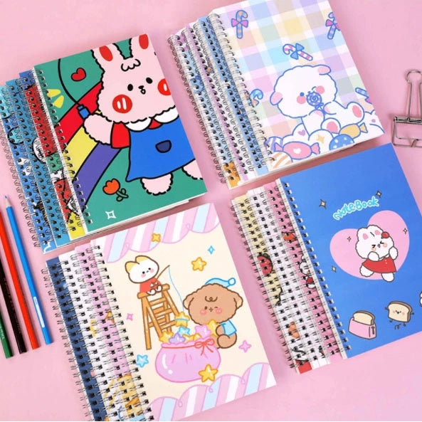 4PCS Notebook A5 Student Notebook School Stationery & Office Supplies
