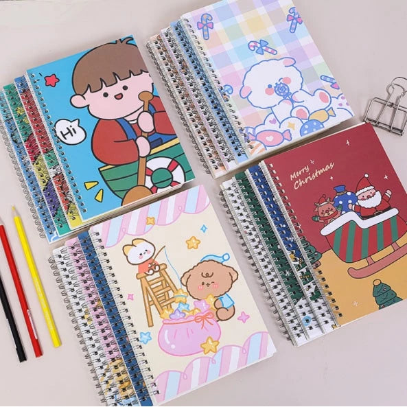 4PCS Notebook A5 Student Notebook School Stationery & Office Supplies
