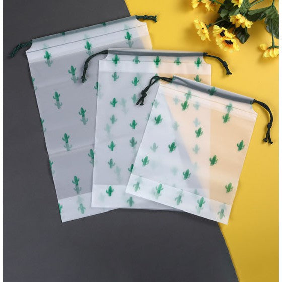Storage Bag Waterproof Frosted Gift Packaging Bag Drawstring Clothing Cosmetic Storage Bag