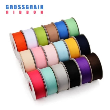 (5 yards) 2.5cm Grosgrain Ribbon, Personalized ribbon, Gross Grain ribbon