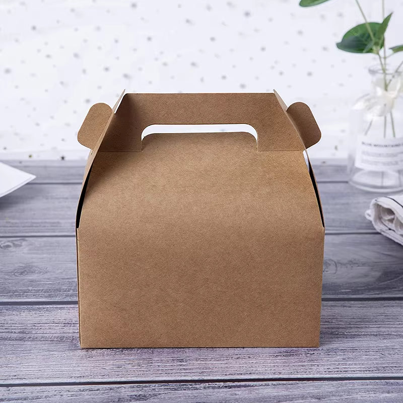 Pastry Kraft Paper Case Cake Cookie Food Pack Cake Picnic Box