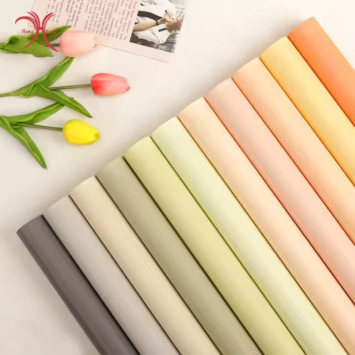 20pcs | SINGLE TONE Colored Waterproof Flower Wrapping Paper Matte Bouquet Wrapper