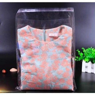 (100pcs) BIG OPP Plastic with Adhesive Tape for Clothes with Air Hole