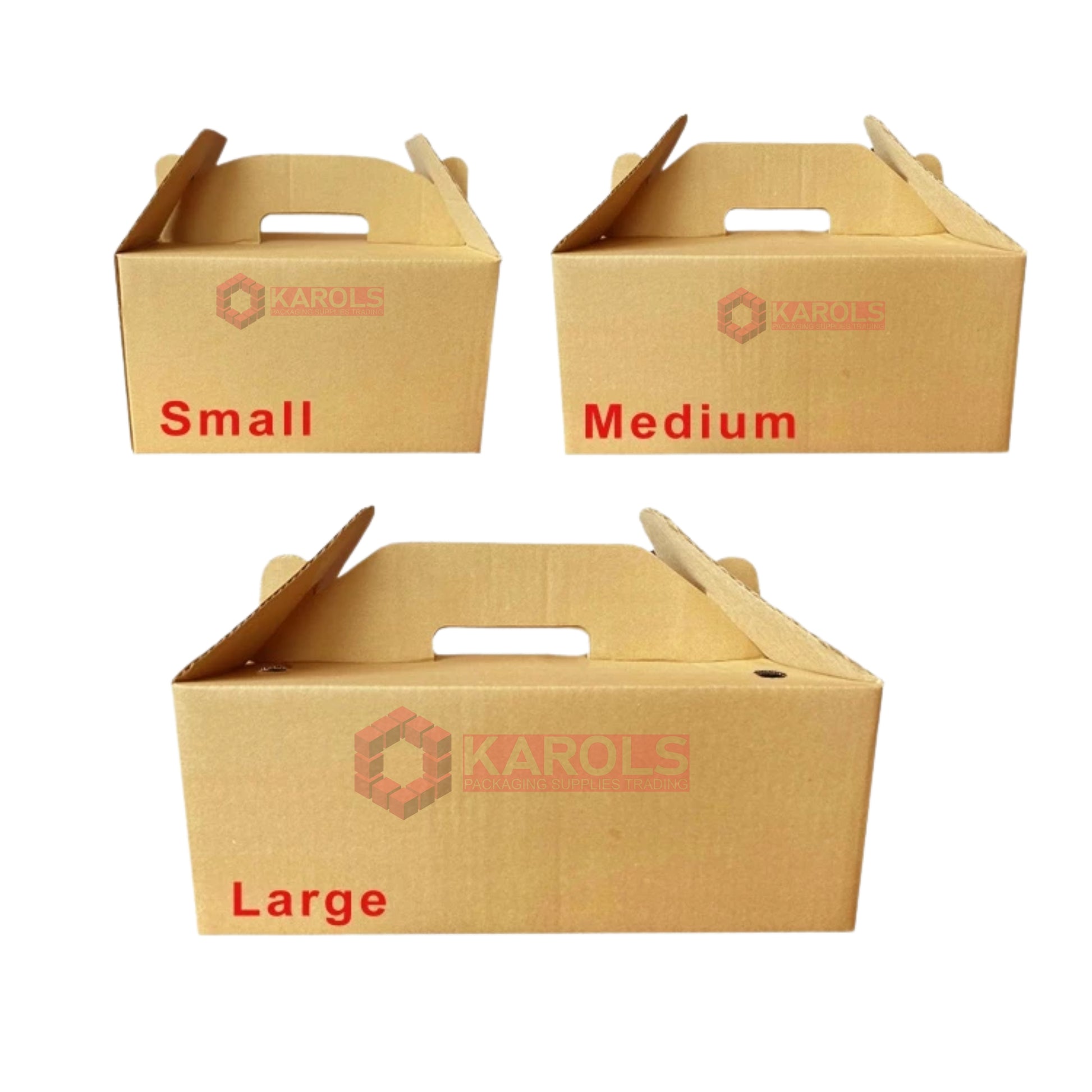 Lechon Belly Box | Chicken Takeout Box | Fruit Box - Corrugated Cardboard Food Packaging (Durable & Grease-Resistant)