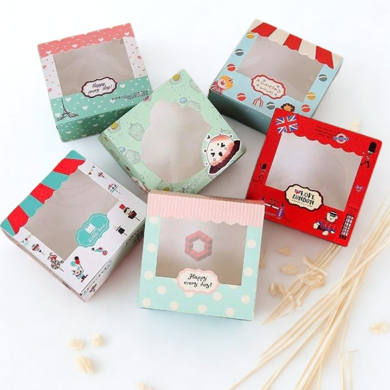 Egg yolk Box S/M/L cupcakes boxes Wedding/Birthday home party pastry gift boxes