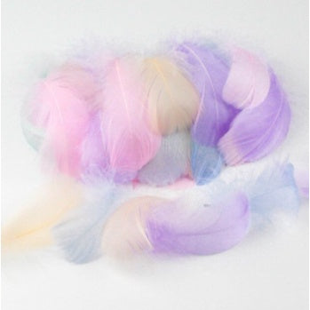 (100pcs) Feather Home Crafts Goose Transparent Bobo Ball Filler Natural