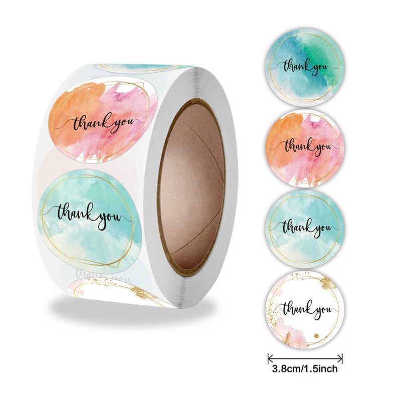 500 sheets | More Designs Stickers | self-adhesive label sealing packaging label | 2.5 cm / 1 inch