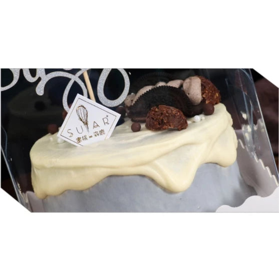 5pcs | CLEAR ACETATE TRANSPARENT MINI BOX | Clear Square Box for Mini Cakes with Pastry Liner