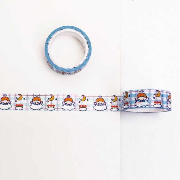 Washi Paper Tape Cute Girl Heart DIY Hand Account Material Decoration Colorful Stickers 5 Meters