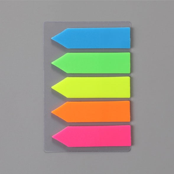 Post-it label, index sticker, classification mark sticker, translucent note, color indicator Strip