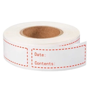 125pcs/ roll Date Content mark Kitchen Stickers Freezer Food Storage safety Labels