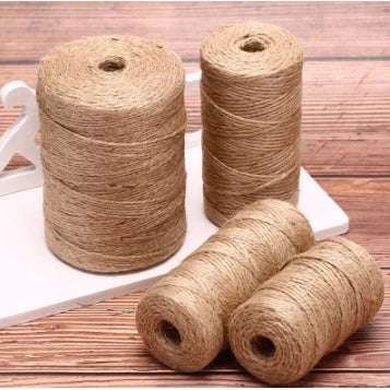 50/80/100/300 Meters Natural Hemp Rope Jute Rope Cord String Twine Burlap Jute Twine Rope