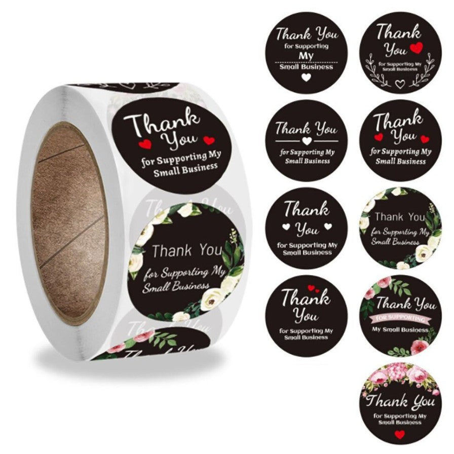 500 sheets | More Designs Stickers | self-adhesive label sealing packaging label | 2.5 cm / 1 inch