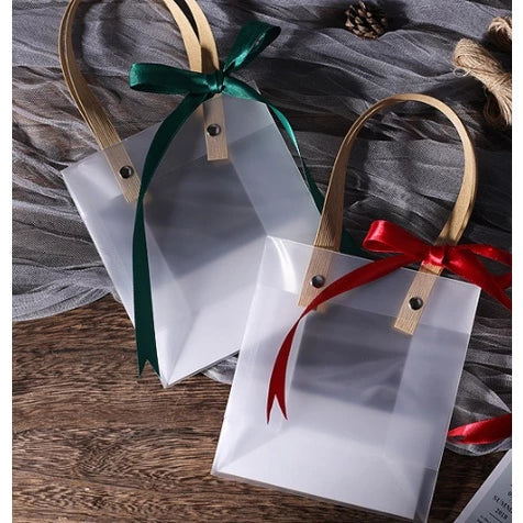 Frosted Plastic PVC Transparent Bags Souvenir Tote Bag