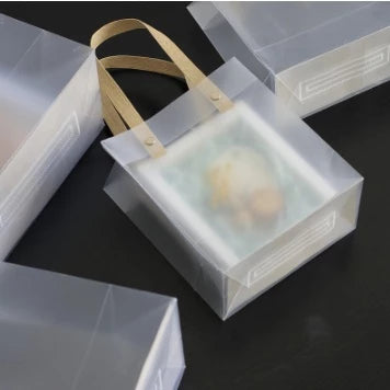 Frosted Plastic PVC Transparent Bags Souvenir Tote Bag