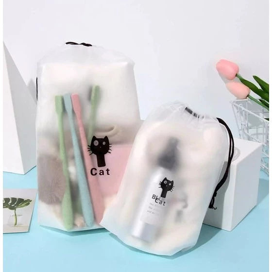 Storage Bag Waterproof Frosted Gift Packaging Bag Drawstring Clothing Cosmetic Storage Bag