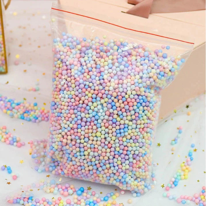 50g | Colorful Styrofoam Balls Meteor Stuffing Ball Round Mini Foam Ball Decoration Foam