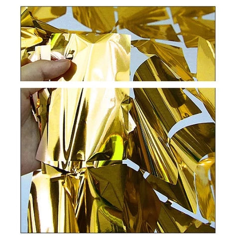 (2 METERS) SQUARE foil curtain party needs birthday decor party decorations foil curtain