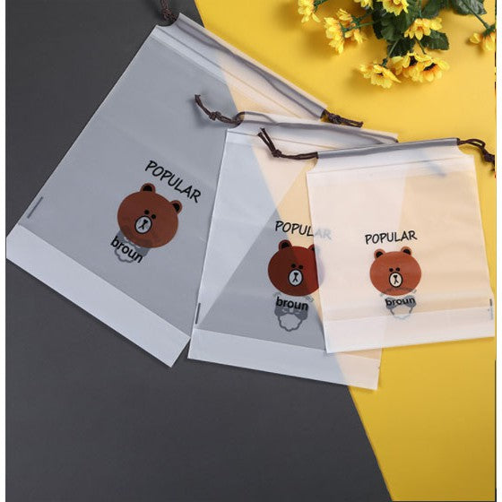 Storage Bag Waterproof Frosted Gift Packaging Bag Drawstring Clothing Cosmetic Storage Bag