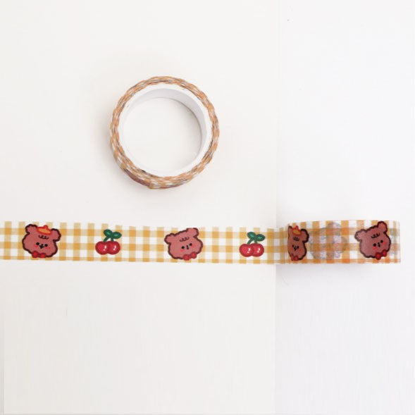 Washi Paper Tape Cute Girl Heart DIY Hand Account Material Decoration Colorful Stickers 5 Meters