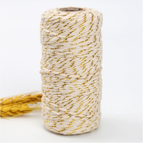 New Twine String Rope Cotton Cords Gift Packing Rope and Mixed Color Braided Hemp Rope