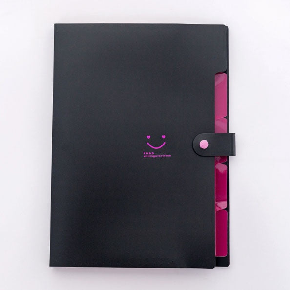 5-Pocket Plastic Expanding File Folders Fine A4-Paper Expanding File Folder